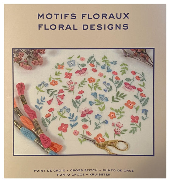 DMC "Floral Designs" Mönsterbok för korsstygn.