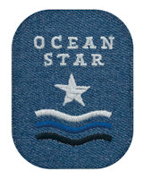 Tygmärke Jeans "Ocean Star"