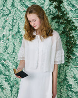 Digitalt mönster 894117 Bolero med volangärm (Angel by Permin)
