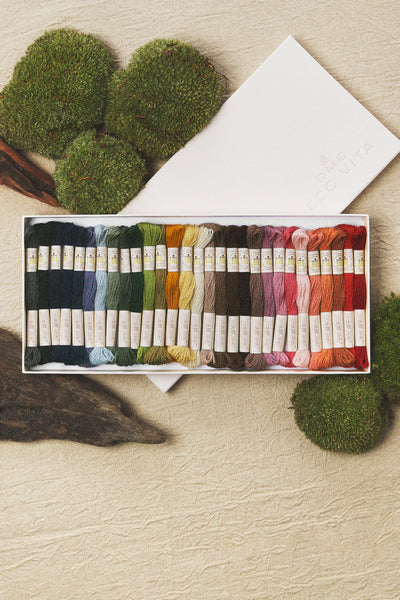 DMC Eco Vita Collectors Box 30 shades Organic Naturally Dyed Organic Wool Thread