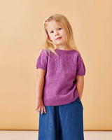 Digitalt mönster 8934120 T-shirt med runt, hålmönstrat ok, 1,5 - 10 år (Esther by Permin)
