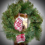 Digitalt mönster Minivantar och Ministickning för dörrkrans