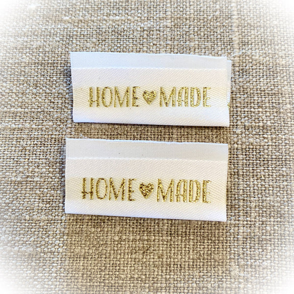 Tygmärke "Home made" 2-pack