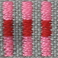 Hemslöjdsband 12mm grå/rosa