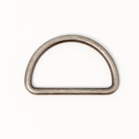 D-ring i metall 15-30 mm, antiksilver