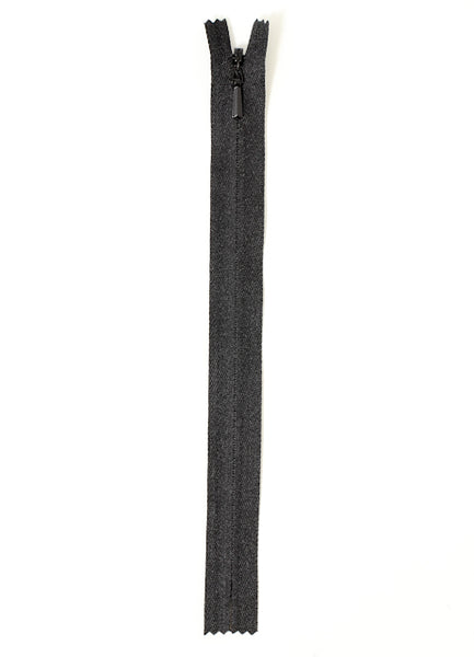 Dolt blixtlås (Y150) YKK 4mm ej delbart, svart
